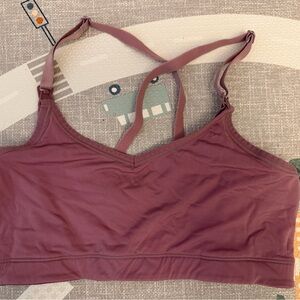 Mimi Maternity Mauve Sports Bra